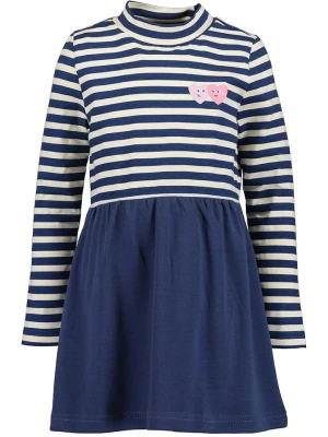 Blue Seven Sukienka w kolorze granatowo-kremowym rozmiar: 128