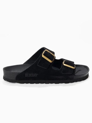 Bluebay Skórzane klapki "Aristote" w kolorze czarnym rozmiar: 39