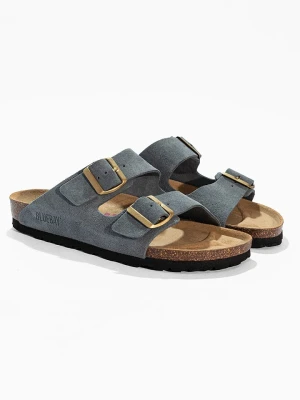 Bluebay Skórzane klapki "Aristote" w kolorze szarym rozmiar: 39