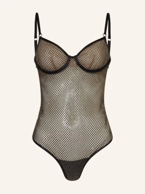 Bluebella Body Z Ramiączkami Noor Z Kamieniami Ozdobnymi schwarz