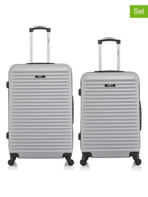 BlueStar Walizki (2 szt.) "Brazilia" w kolorze srebrnym rozmiar: onesize