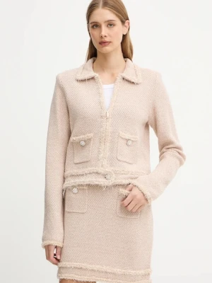 Blugirl Blumarine kardigan damski kolor beżowy ciepły RF5152.MA950