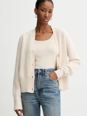 Blugirl Blumarine kardigan i top damski kolor beżowy lekki RF5235.MA39R