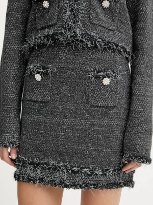 Blugirl Blumarine spódnica kolor czarny mini rozkloszowana RF5154.MA950