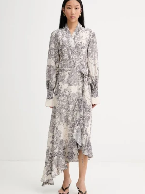 Blugirl Blumarine sukienka asymetryczna z wiskozą