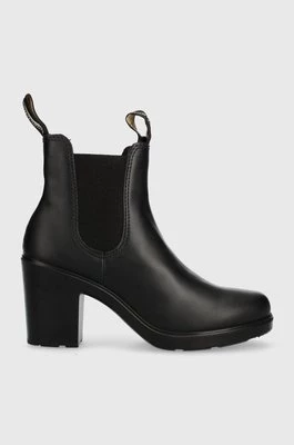 Blundstone botki skórzane 2365 damskie kolor czarny na słupku 2365.Black