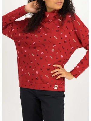 Blutsgeschwister Bluza "Boxy Sweater" w kolorze czerwono-czarnym rozmiar: L