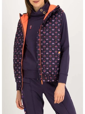 Blutsgeschwister Kamizelka pikowana w kolorze fioletowo-pomarańczowym rozmiar: M