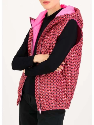 Blutsgeschwister Kamizelka pikowana w kolorze różowo-czarnym rozmiar: M