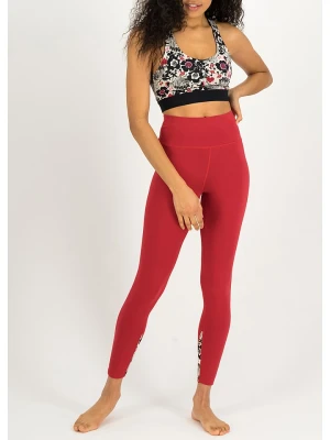 Blutsgeschwister Legginsy "Ohmm" w kolorze czerwonym rozmiar: XL