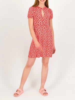 Blutsgeschwister Sukienka "Fluffy Romance" w kolorze czerwono-jasnoróżowo-czarnym rozmiar: XXL