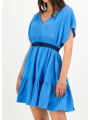 Blutsgeschwister Sukienka "La Farfalla" w kolorze niebieskim rozmiar: XL