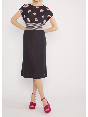 Blutsgeschwister Sukienka "Mix it Quickartistic" w kolorze czarno-jasnoróżowym rozmiar: XL