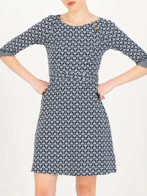 Blutsgeschwister Sukienka "Mod a Hula Button" w kolorze granatowo-białym rozmiar: XL