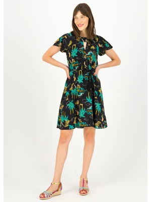 Blutsgeschwister Sukienka w kolorze czarno-turkusowym rozmiar: XL