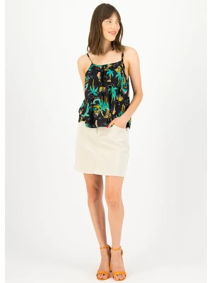 Blutsgeschwister Top "Seductive Spaghetti" w kolorze czarno-turkusowym rozmiar: M