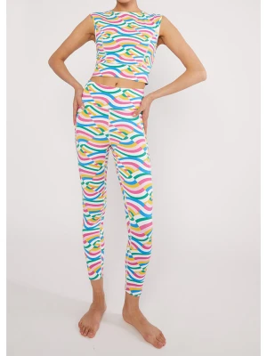 Blutsgeschwister Top sportowy "Karma Breezehappy" ze wzorem rozmiar: L