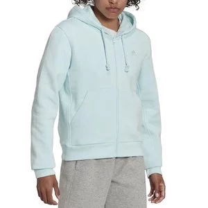 Bluza adidas All SZN Fleece Full-Zip Hoodie HK0412 - niebieska