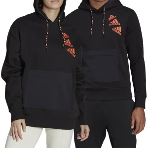 Bluza adidas Essentials BrandLove Fleece Hoodie HL9376 - czarne