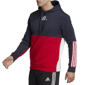 Bluza adidas Essentials Colorblock Fleece Hoodie HL1983 - multikolor