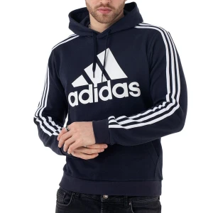 Bluza adidas Essentials Fleece 3-Stripes Logo Hoodie H14642 - granatowa