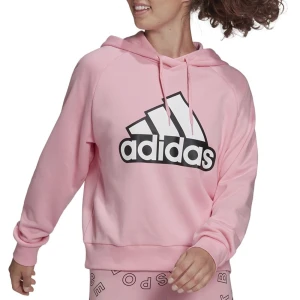 Bluza adidas Essentials Outlined Logo Hoodie HC9174 - różowa