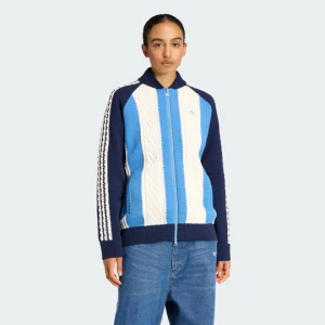 BLUZA ADIDAS ORIGINALS ARCHIVE CUTLINE KNIT niebieski
