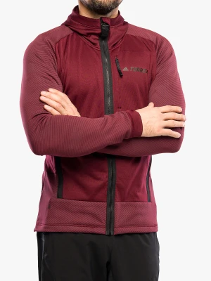 Bluza adidas TERREX Flooce Hooded Hiking Fleece - shadow red