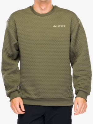 Bluza adidas TERREX Xploric Crew Neck Sweater - olive strata