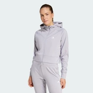 Bluza AEROREADY Game and Go Full-Zip Hooded Fleece Adidas