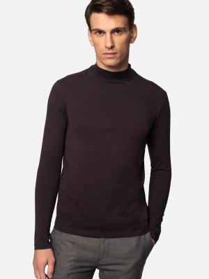 BLUZA ALDEA GOLF FIOLETOWA Z BAWEŁNY Recman