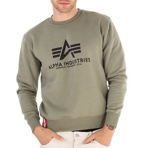 Bluza Alpha Industries Basic Sweater 17830211 - zielona
