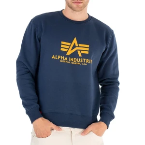 Bluza Alpha Industries Basic Sweater 178302463 - granatowa