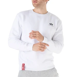 Bluza Alpha Industries Basic Sweater Small Logo 18830709 - biała
