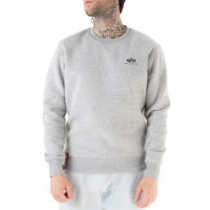 Bluza Alpha Industries Basic Sweater Small Logo 18830717 - szara