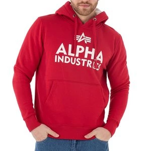 Bluza Alpha Industries Foam Print Hoodie 143302328 - czerwona