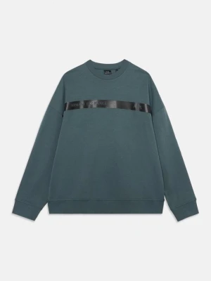 Bluza Armani Exchange ciemnobrązowy melanż