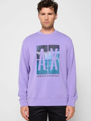 Bluza Armani Exchange fioletowy