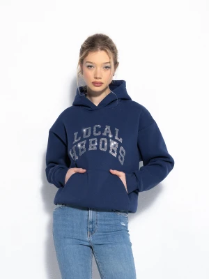 Bluza aura rhinestones niebieska Local Heroes