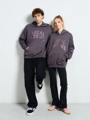 Bluza aura rhinestones szara Top Secret