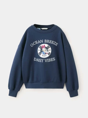 Bluza bawełniana z Daisy granatowy - Dzieci - lata - MANGO KIDS