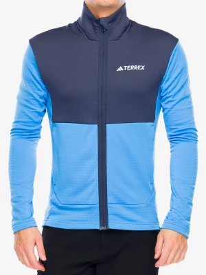 Bluza bez kaptura adidas TERREX Multi Light Fleece Full Zip Jacket - pulse blue/shadow navy