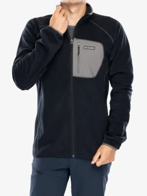 Bluza bez kaptura Columbia Outdoor Tracks Full Zip - black/city grey