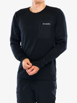 Bluza bez kaptura Columbia Tech Knit Long Sleeve Crew - black