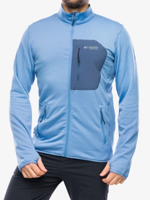 Bluza bez kaptura Columbia Triple Canyon Grid Fleece Full Zip - skyler/dark mountain