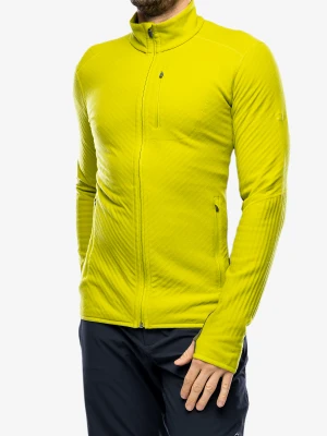 Bluza bez kaptura Icebreaker Descender L/S Zip - bio lime/loden