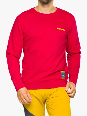 Bluza bez kaptura La Sportiva Climbing on the Moon Sweatshirt - fucsia/giallo