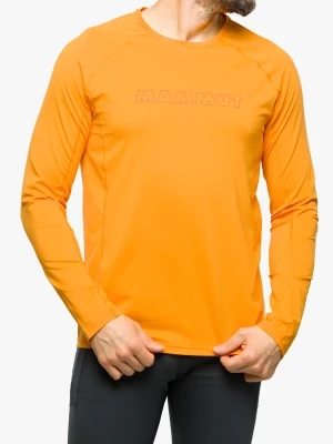 Bluza bez kaptura Mammut Selun FL Longsleeve Logo - tangerine