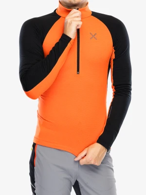 Bluza bez kaptura Montura Run Soft Zip Maglia - orange