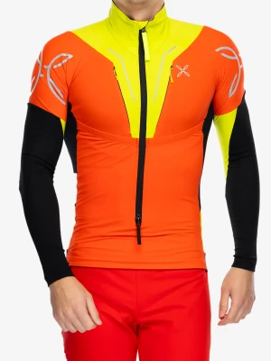 Bluza bez kaptura Montura Slick 2 Maglia - orange/lime green